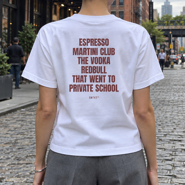 The Espresso Martini Club Tee - worn, street photo