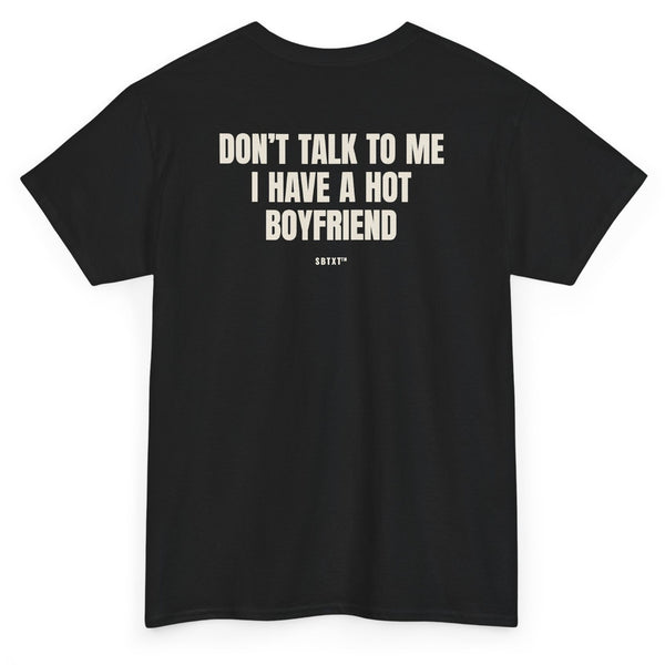 The Hot Boyfriend Tee - back, black