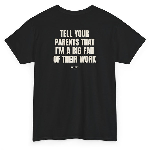 The Tell Your Parents Tee - back, black