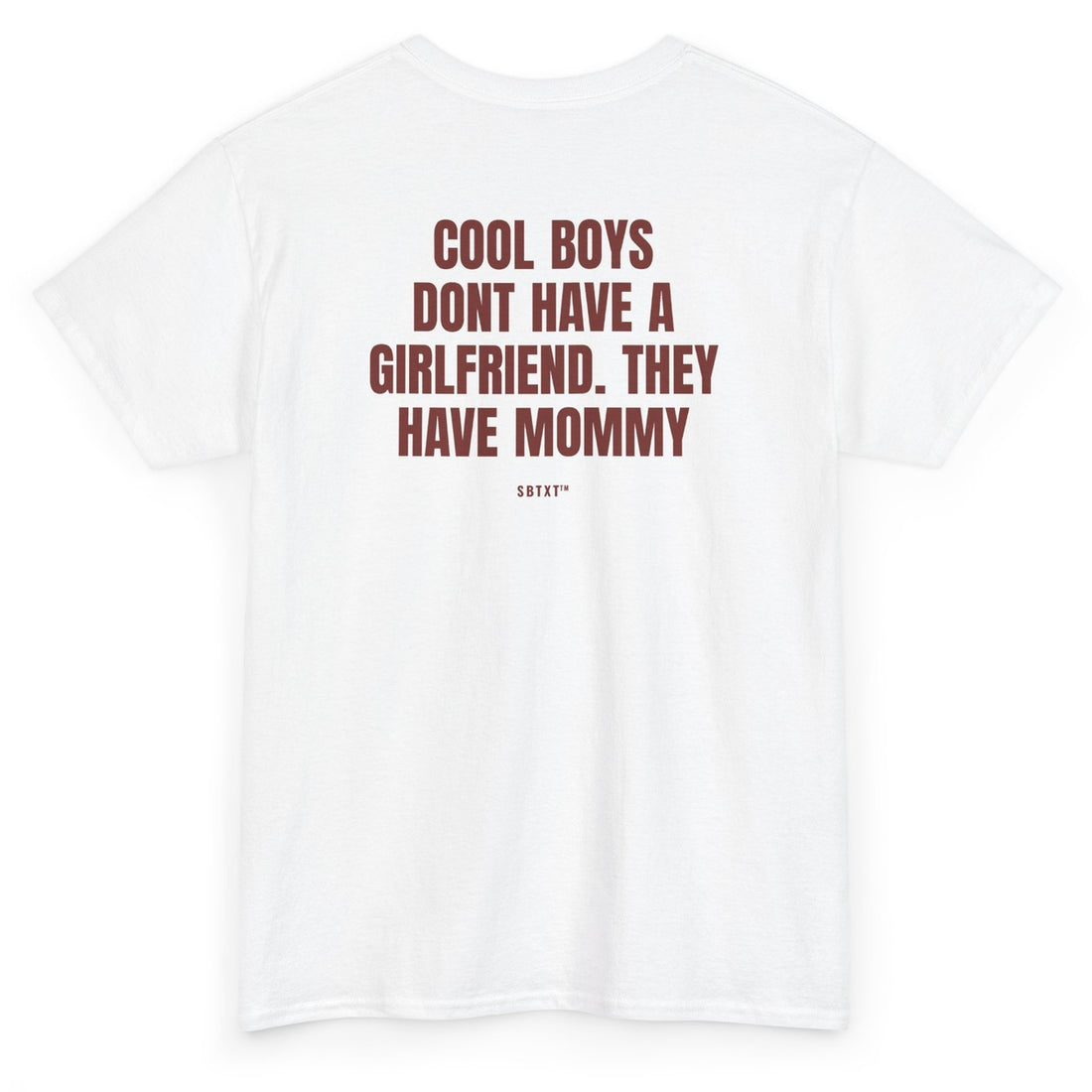 The Cool Boys Have Mommy Tee - back