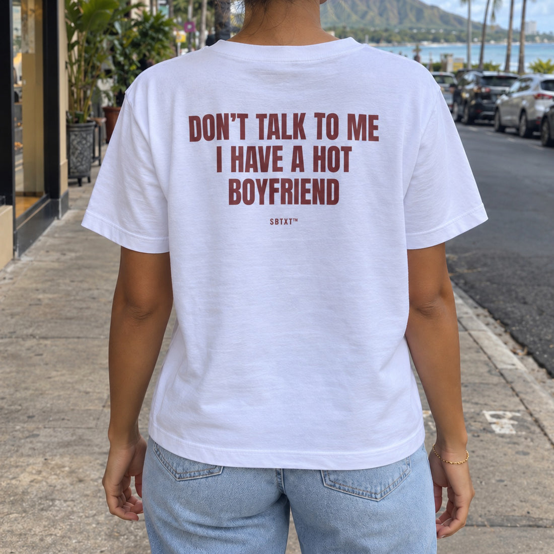 The Hot Boyfriend Tee - worn, street photo