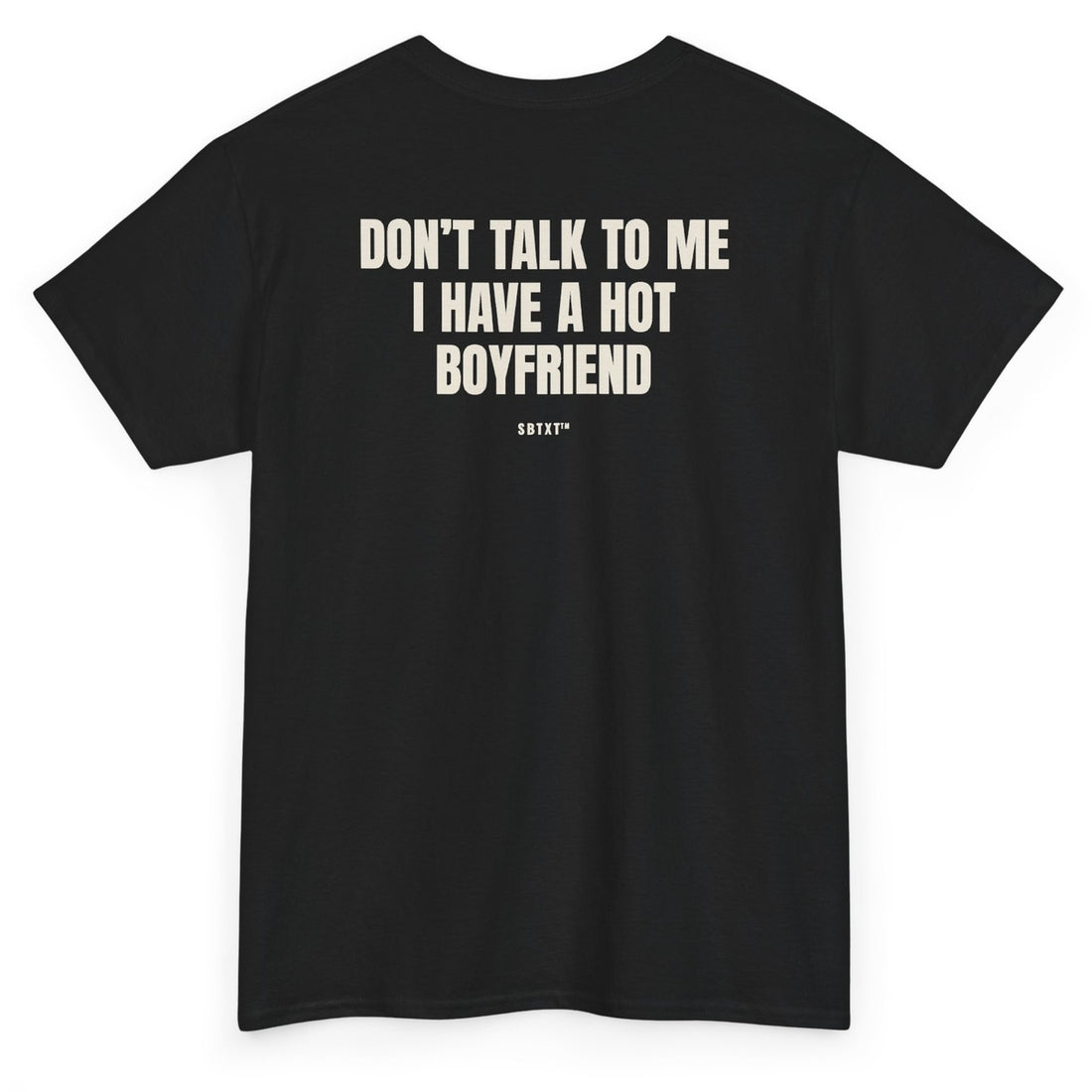The Hot Boyfriend Tee - back, black