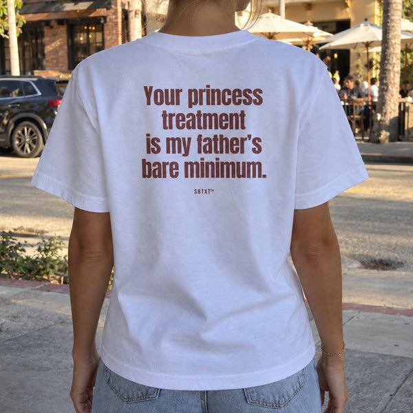 The Princess Treatment Bare Minimum Tee - worn, street photo