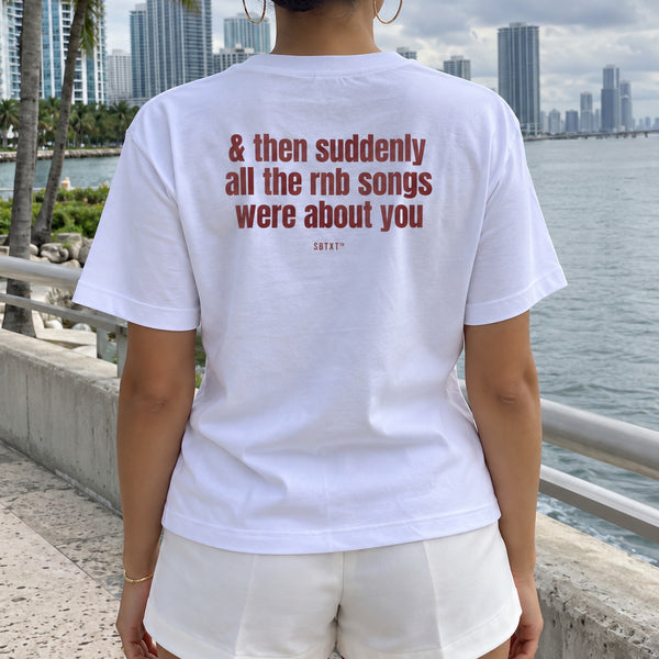 The R&B Songs Tee - worn, street photo