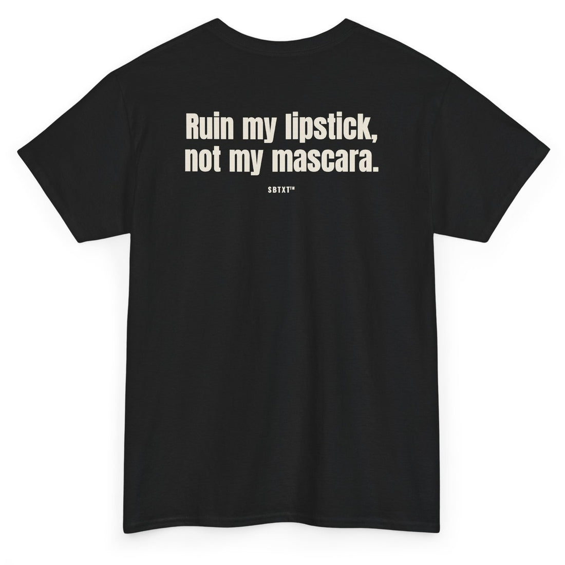 The Ruin My Lipstick Tee - back, black