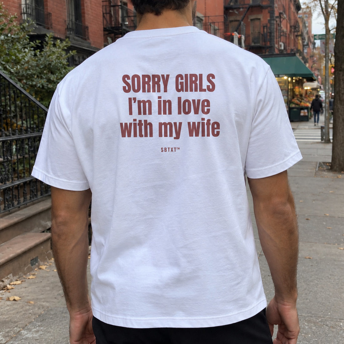 The Sorry Girls Tee - worn, second street photo